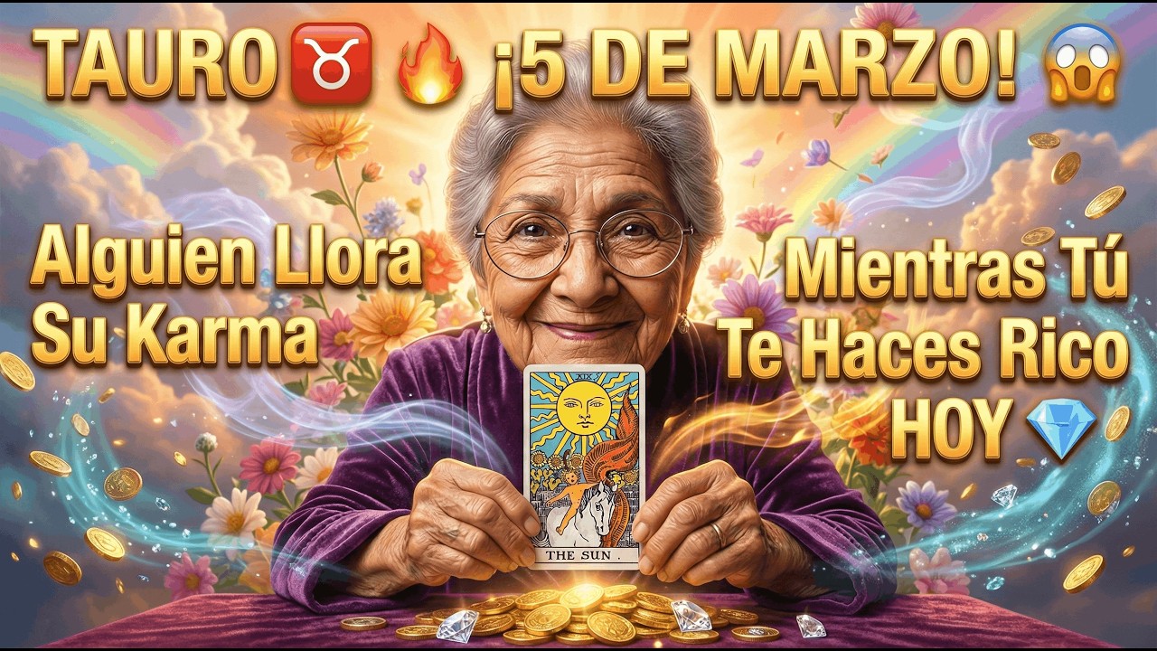 TAURO ♉🔥 ¡5 DE MARZO! 😱 Alguien Llora Su Karma Mientras Tú Te Haces Rico HOY 💎
