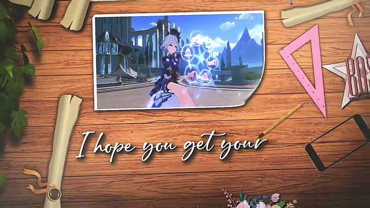 Preset December Typography - Genshinimpact furina edit Alight Motion