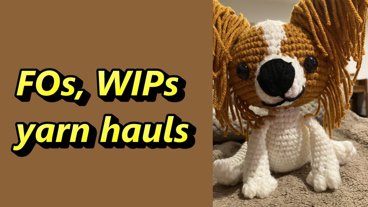 FOs, WIPs, yarn hauls - YouTube