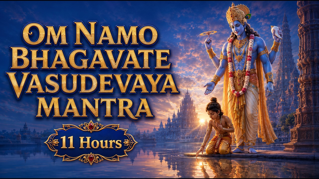 Om Namo Bhagavate Vasudevaya Mantra 11 Hours | LIVE Prayer for Peace & Protection live session