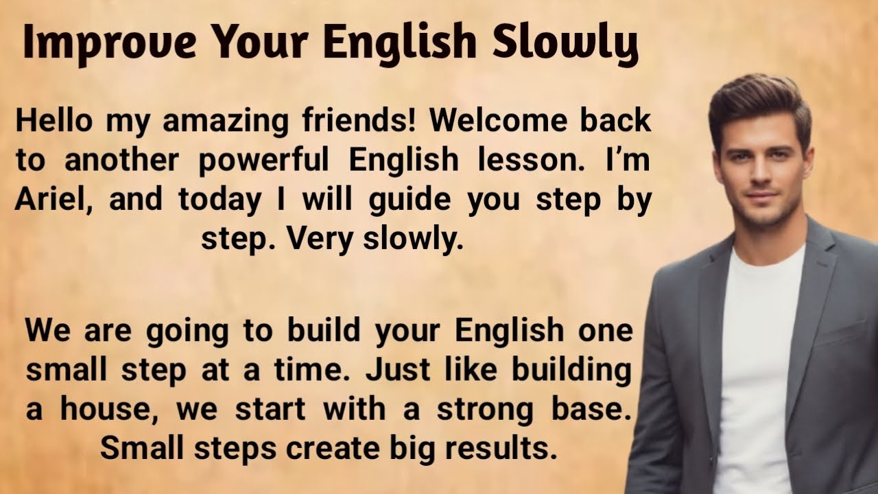 Improve Your English Slowly | Simple English Lesson for Confidence
