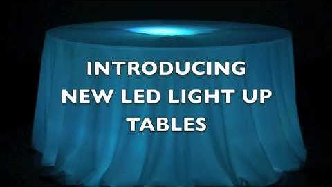 FOS LED Light-up Tables