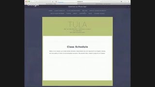 Tula Yoga Studio Website Overview screenshot 2