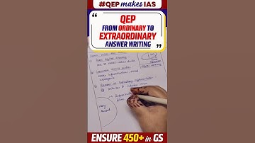 How to make UPSC Mains Answers extraordinary? #theiashub #upsc #shorts #qep #mkyadav