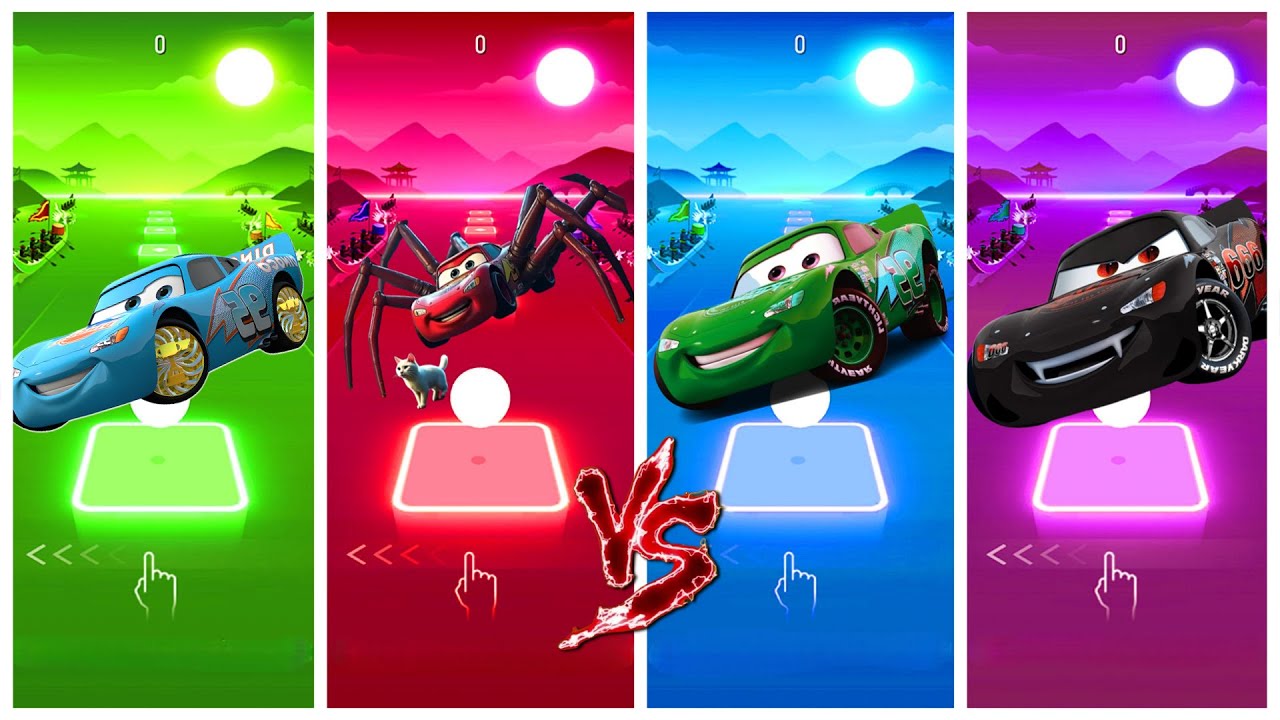 Epik Tiles Hop - Crazy McQueen Monster Tiles Hop Challenge!