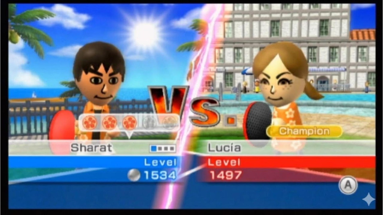 Wii Sports Resort Table Tennis [Ep. 1] - I Beat the Champion First Try!?!?