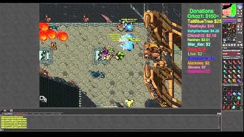 Tibia, killing a botter and some dumbass