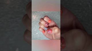 Easy floral gem nails quick tutorial