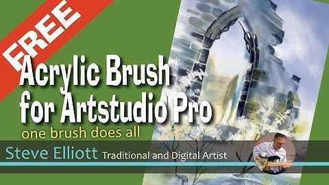 Free custom  acrylic brush for ArtStudio Pro on the Ipad, one brush does all