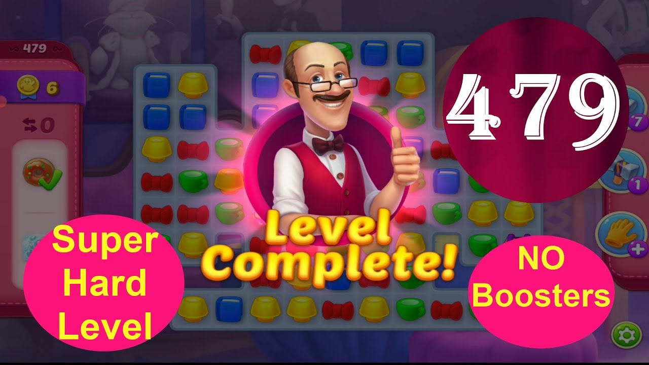 Homescapes Level 479 - [15 moves] [2021] [HD] solution of Level 479 on ...