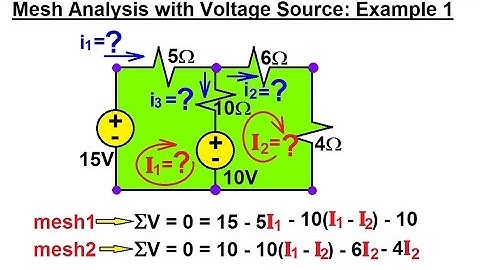Electrical Engineering: Ch 3: Circuit Analysis  (10 of 37) Mesh Analysis w/ Voltage Sources: Ex. 1