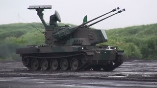 平成25年度 富士総合火力演習 87式自走高射機関砲 2013.8.25