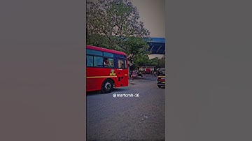 Msrtc new Eicher bs6 bus depercharing from swastik Bus stand Ahmednagar #bus_shorts #msrtcbus#Shorts