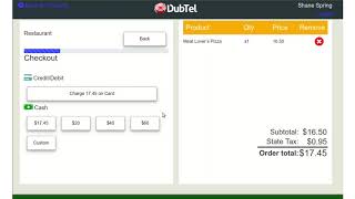 DUBTEL Restaurant Cafe Credit Card Training screenshot 1