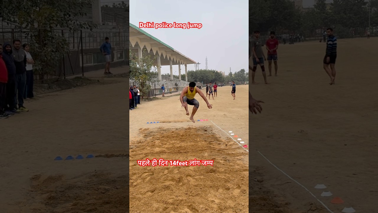 पहले ही दिन 14feet लांग जम्प लगा दिया 