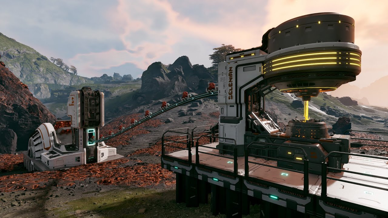 GLOBAL LAUNCH DAY +1 | New Space Factory Base Building Satisfactory ...