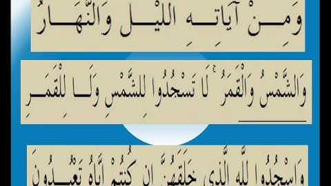 القران الكريم سورة فصلت الأية 37.wmv