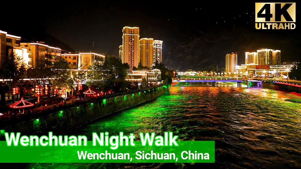 🇨🇳 4K | Walk Around the Epicenter of Sichuan's 2008 Earthquake ~ Wenchuan China ~ 4K Ultra HD