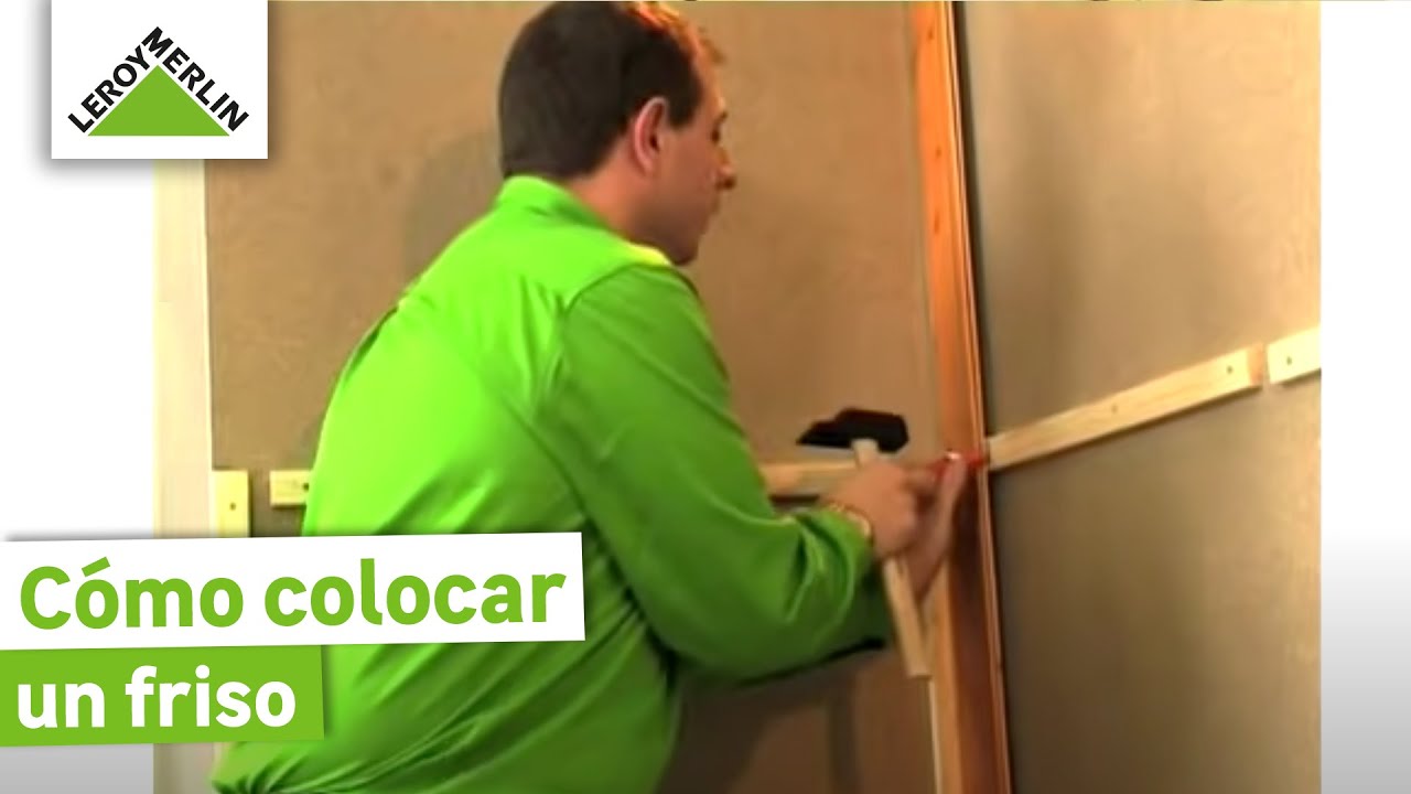 Cómo colocar un friso de madera