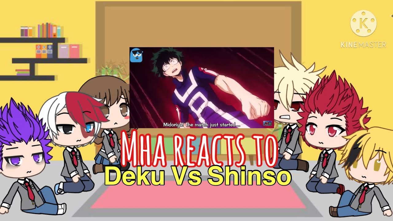 BNHA / MHA reacts to Deku vs Shinso ( With Shinso ) - YouTube