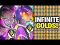 2 radiants vs infinite gold players literally