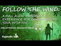 Sleep Hypnosis For Connecting To Your Intuition, Soul Purpose &quot;Follow The Wind&quot; (Shamanic Drumming)