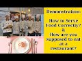 How to Serve in a Fine Dining Restaurant and Learn about Dining Etiquette | SIHM Dehradun