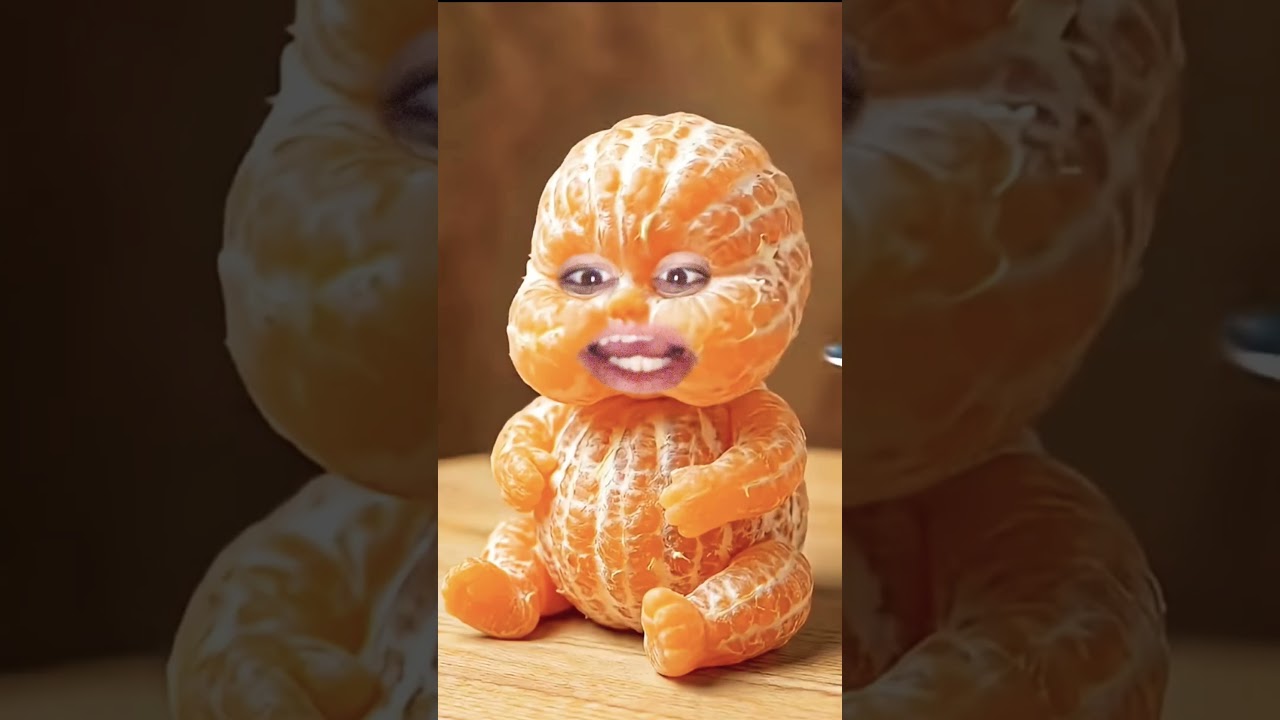Feeding the Cutest Tiny Orange Baby! Food Art Comes to Life