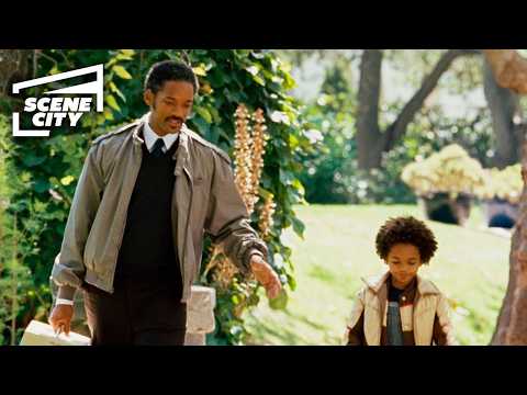 En busca de la felicidad: Yendo al partido de fútbol americano (Will Smith, Jaden Smith)