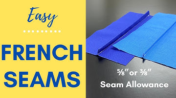 How to Sew a French Seam  -  Step by Step Sewing Tutorial - Easy with NO Trimming