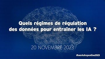 Quels régimes de régulation des données pour entraîner les intelligences artificielles? #DÉBATPUBLIC