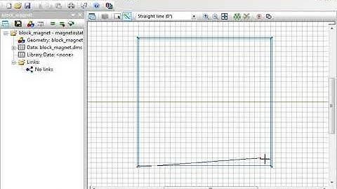 QuickField Example: Attraction of the block magnet to the steel plate