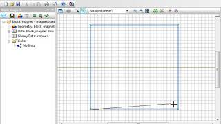 QuickField Example: Attraction of the block magnet to the steel plate