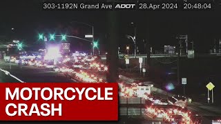 Surprise, AZ motorcycle crash backs up traffic