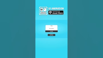 [UI Animation Tool] UI animation in Unity example #6 | PopUp Window
