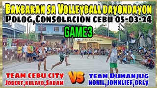 Game3 Decision Bakbakan sa Polog Consolacion Cebu.Team Cebu City Vs. Team Dumanjug.05-03-24.
