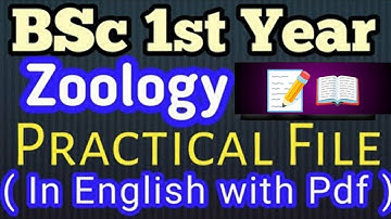 BSc 1st Year zoology Practical File in English #bsc2023