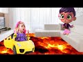 The Floor Is Lava Challenge With Abby Hatcher. Pretend Play Game For All Kids.