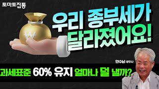 김인만의 씨드머니 : 종부세 공정시장가액 비율 60%유지, 주요 내용은?
