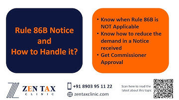 Rule 86B Notice and How to Handle it?