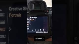 Settingan kamera Sony A7III untuk Portrait