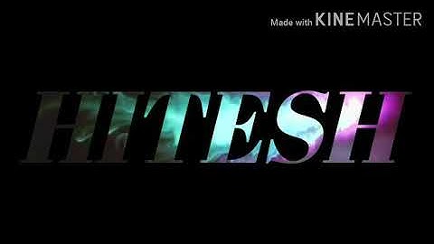 HITESH NAME ART WHATSAPP STATUS