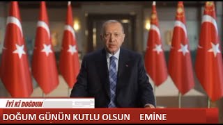 İyi Ki Doğdun Emi̇ne - İsme Özel Doğum Günü Kutlaması Full