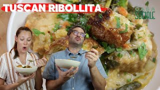 TUSCAN RIBOLLITA or dry soup or bread soup or best soup !!