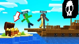 We played PIRATE WARS In Minecraft!