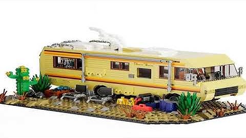 A must-have product! Technical Breaking Bad RV Adventure Camper Bus Car Model Building Blocks Fit