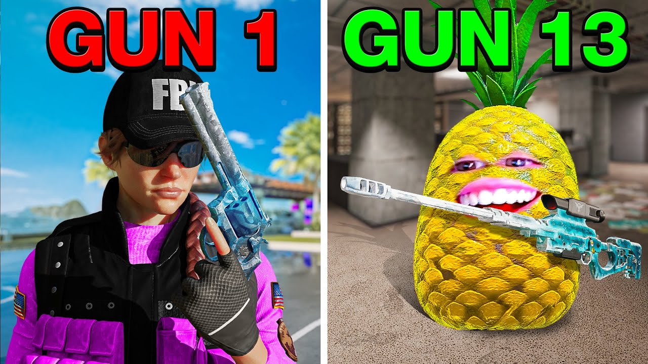 We Did Gun Game In CHAMP Lobbies... (Ft. Sir Pineapple)