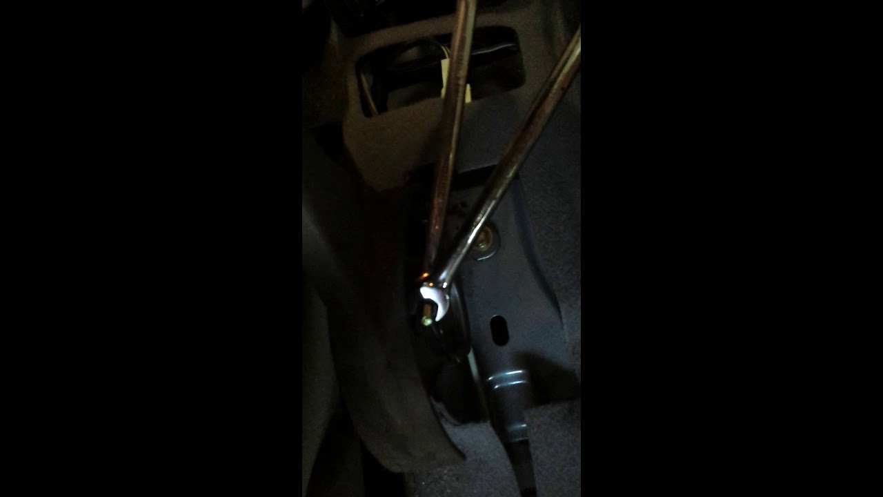 Parking Brake Cable Tension Adjustment 2004 Toyota Corolla YouTube