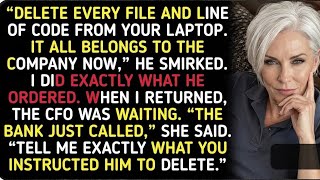 “DELETE ALL YOUR CODE,” MY BOSS ORDERED — I HIT DELETE, THEN THE CFO WALKED IN AND ASKED,