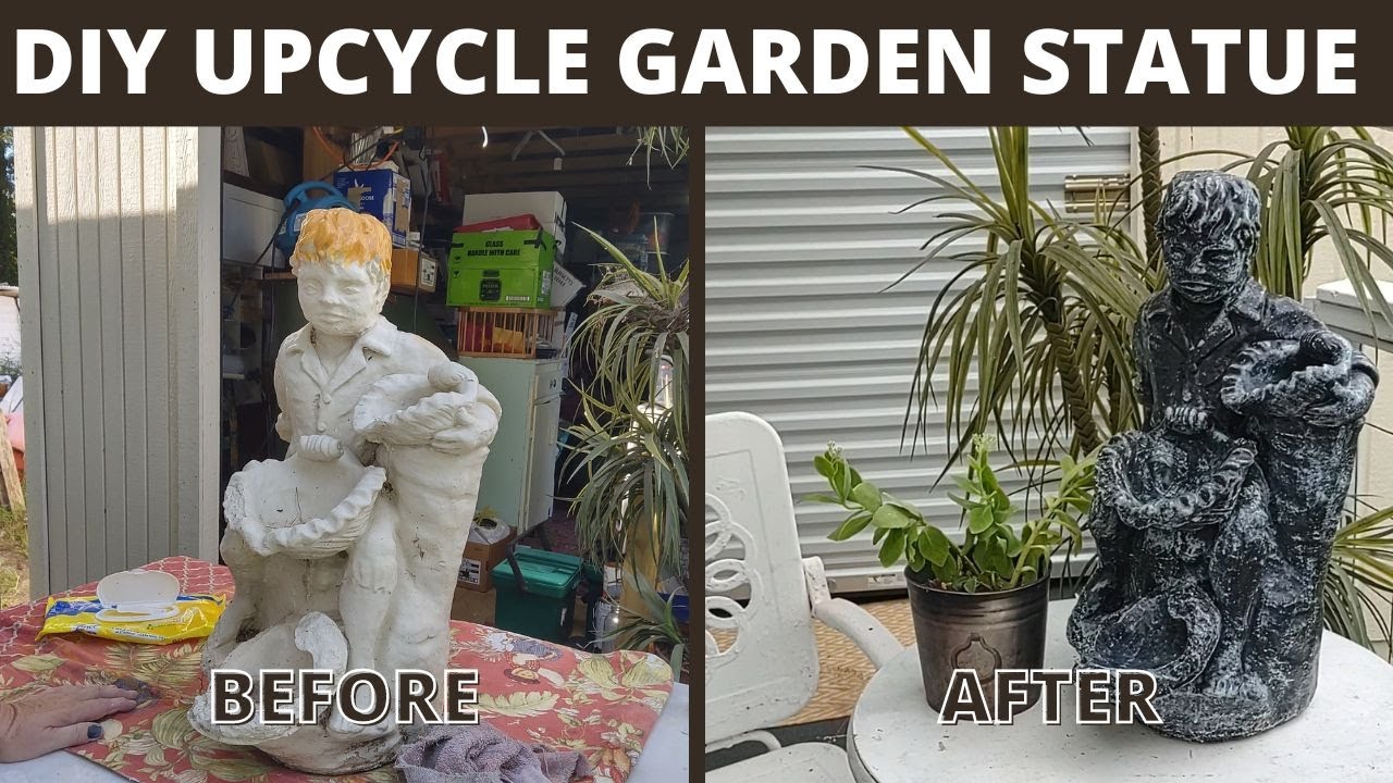 DIY Upcycling a Garden Statue